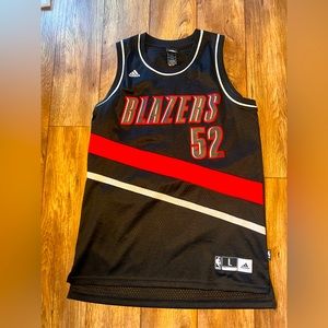 Portland Trail Blazers Jersey Greg Odon Jersey Black Jersey NBA adidas- Sz L